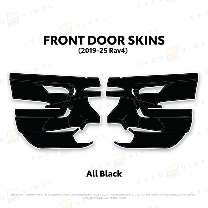 Taco Vinyl Door Skins for Rav4 (2019-2025)