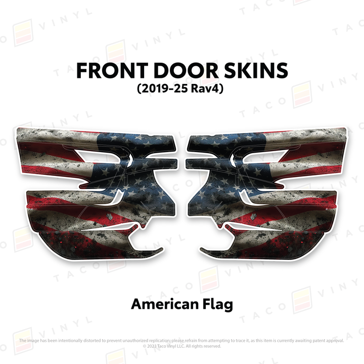 Taco Vinyl Door Skins for Rav4 (2019-2025)
