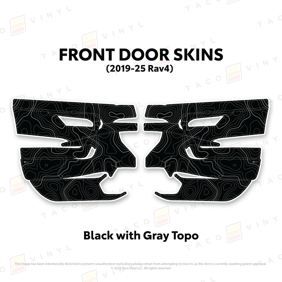 Taco Vinyl Door Skins for Rav4 (2019-2025)