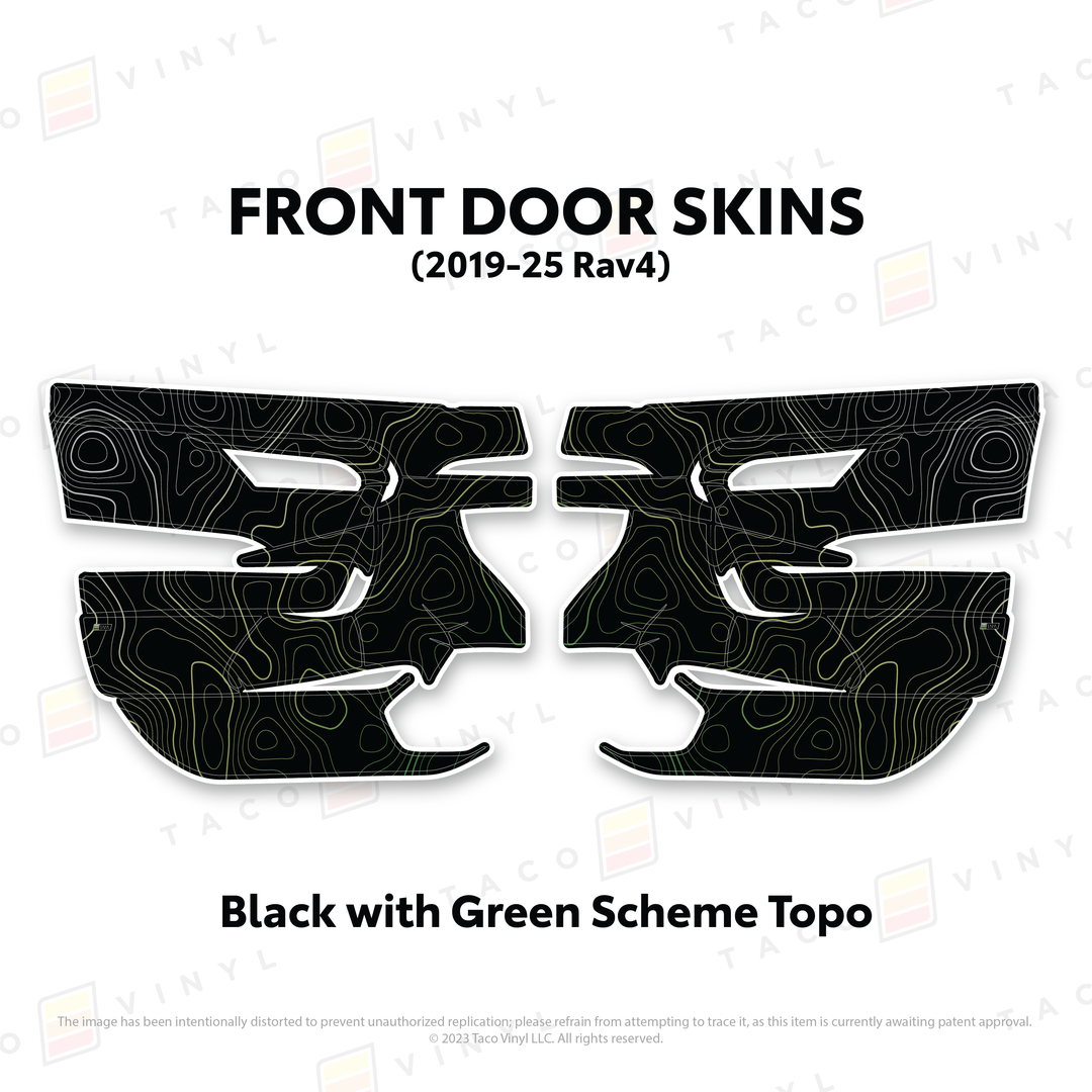 Taco Vinyl Door Skins for Rav4 (2019-2025)