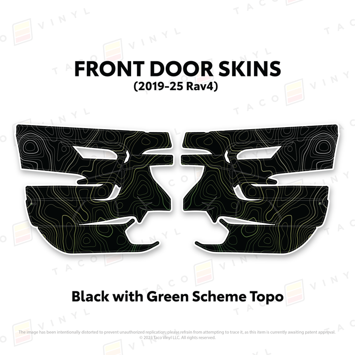 Taco Vinyl Door Skins for Rav4 (2019-2025)