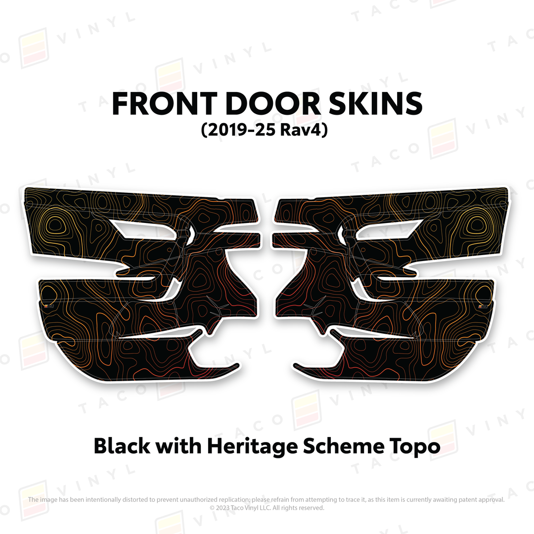 Taco Vinyl Door Skins for Rav4 (2019-2025)