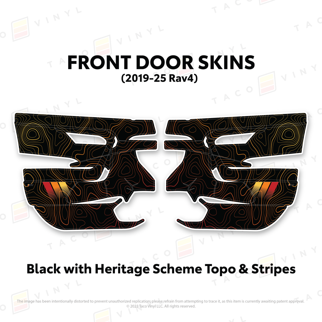 Taco Vinyl Door Skins for Rav4 (2019-2025)