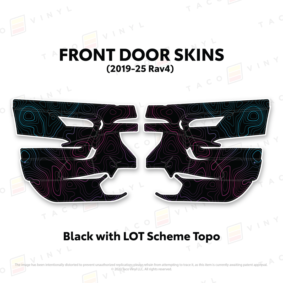 Taco Vinyl Door Skins for Rav4 (2019-2025)
