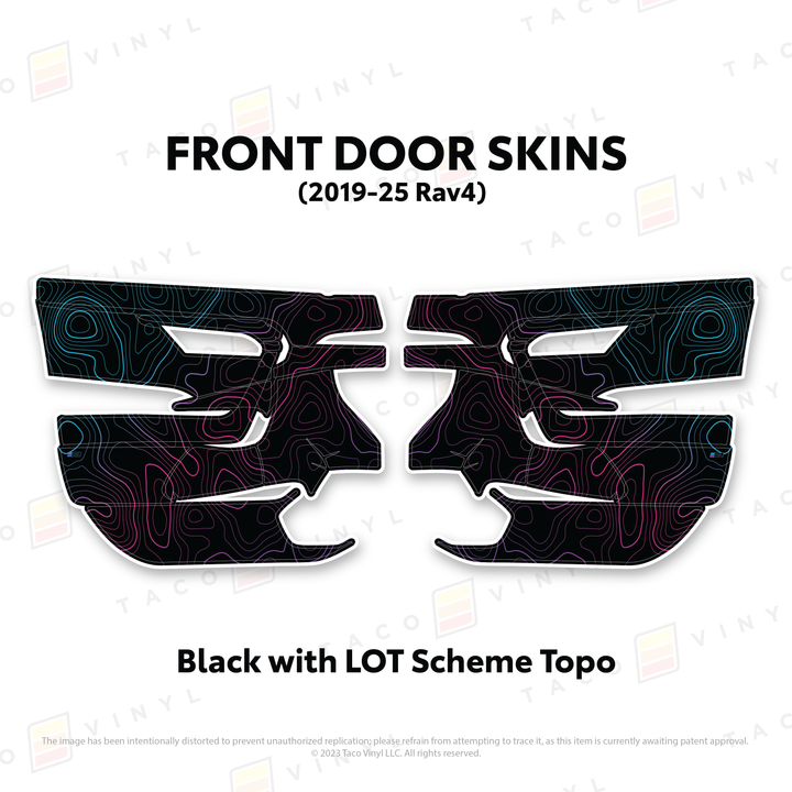Taco Vinyl Door Skins for Rav4 (2019-2025)