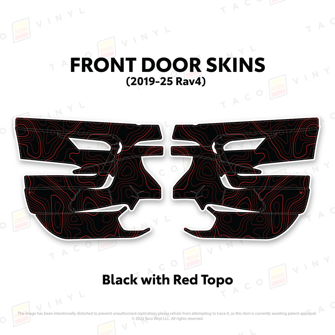 Taco Vinyl Door Skins for Rav4 (2019-2025)