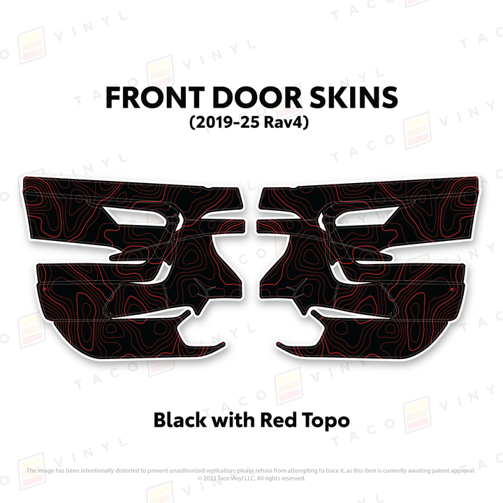 Taco Vinyl Door Skins for Rav4 (2019-2025)
