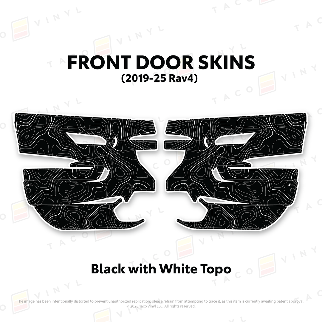 Taco Vinyl Door Skins for Rav4 (2019-2025)