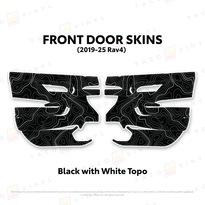 Taco Vinyl Door Skins for Rav4 (2019-2025)