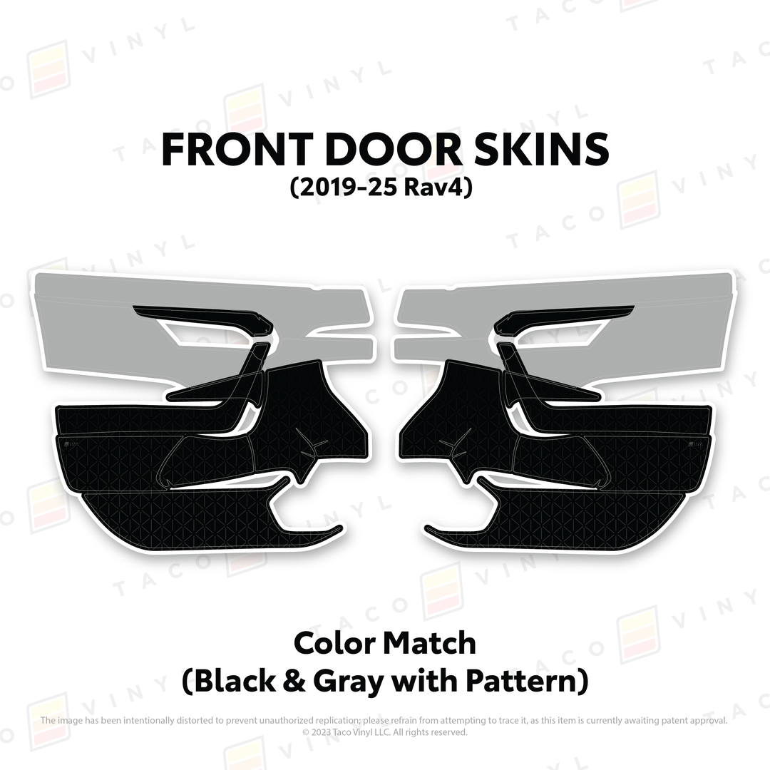 Taco Vinyl Door Skins for Rav4 (2019-2025)