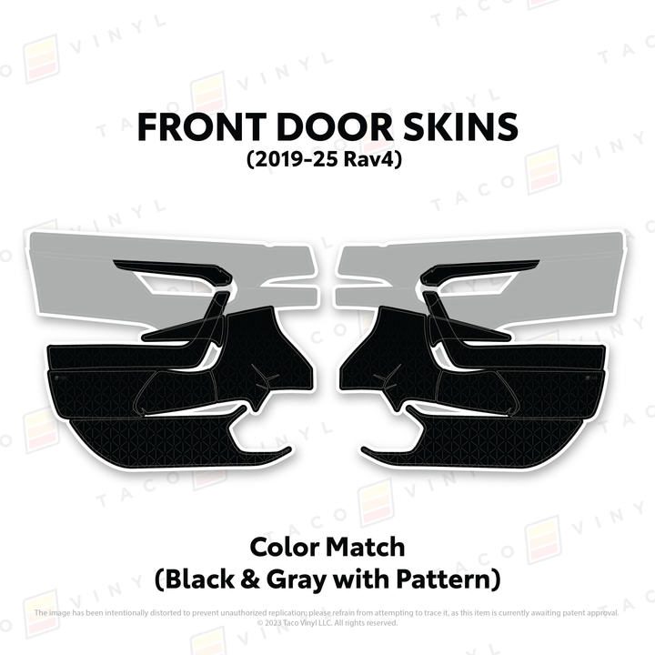 Taco Vinyl Door Skins for Rav4 (2019-2025)