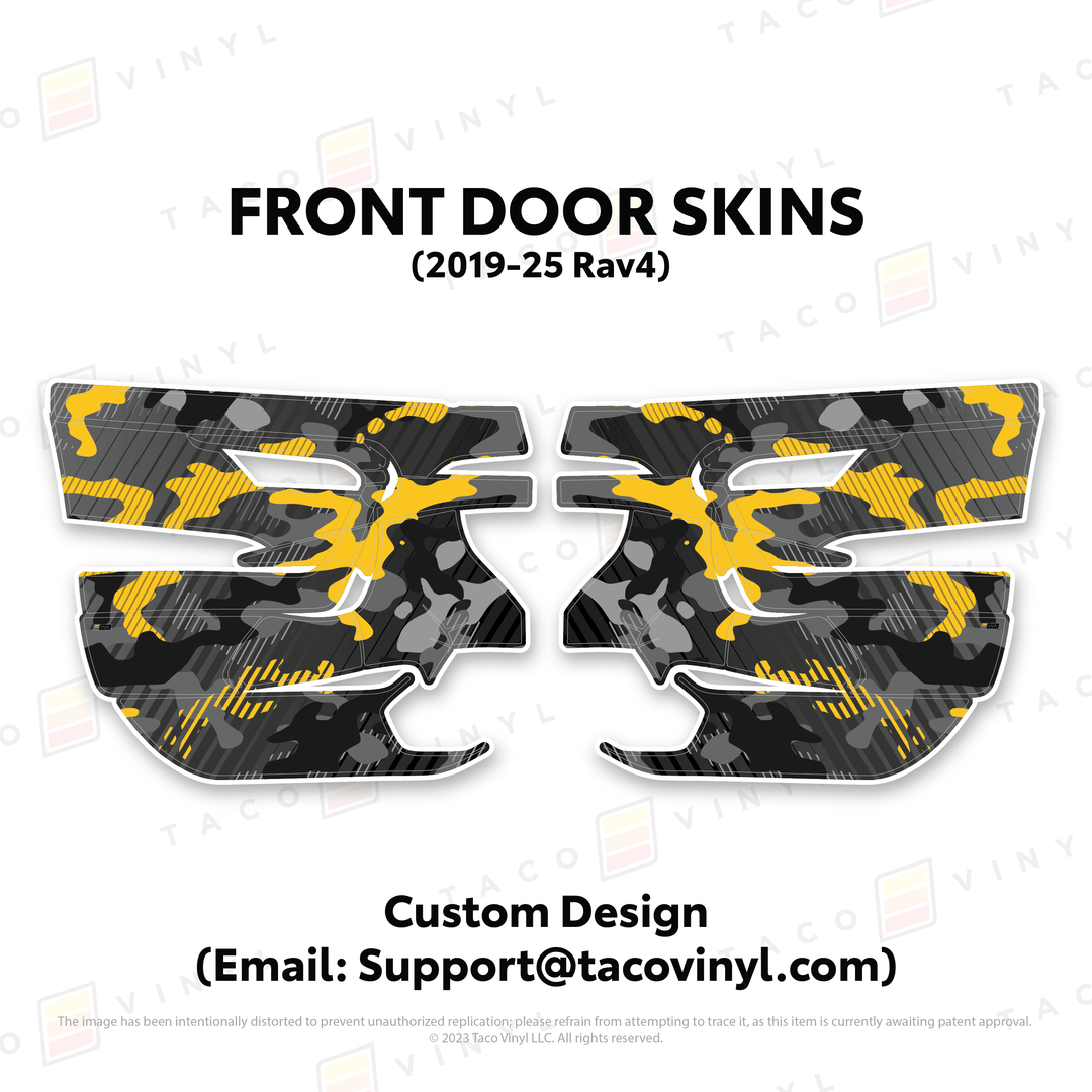 Taco Vinyl Door Skins for Rav4 (2019-2025)