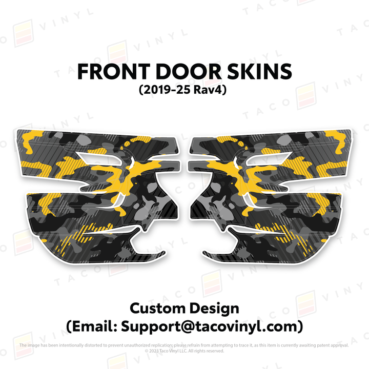 Taco Vinyl Door Skins for Rav4 (2019-2025)