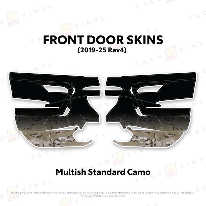 Taco Vinyl Door Skins for Rav4 (2019-2025)