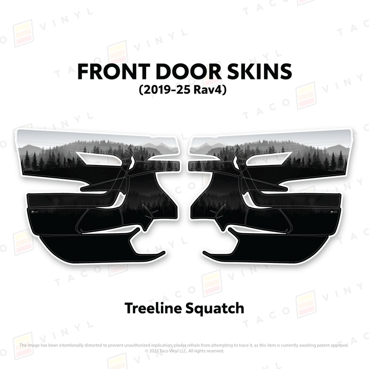 Taco Vinyl Door Skins for Rav4 (2019-2025)
