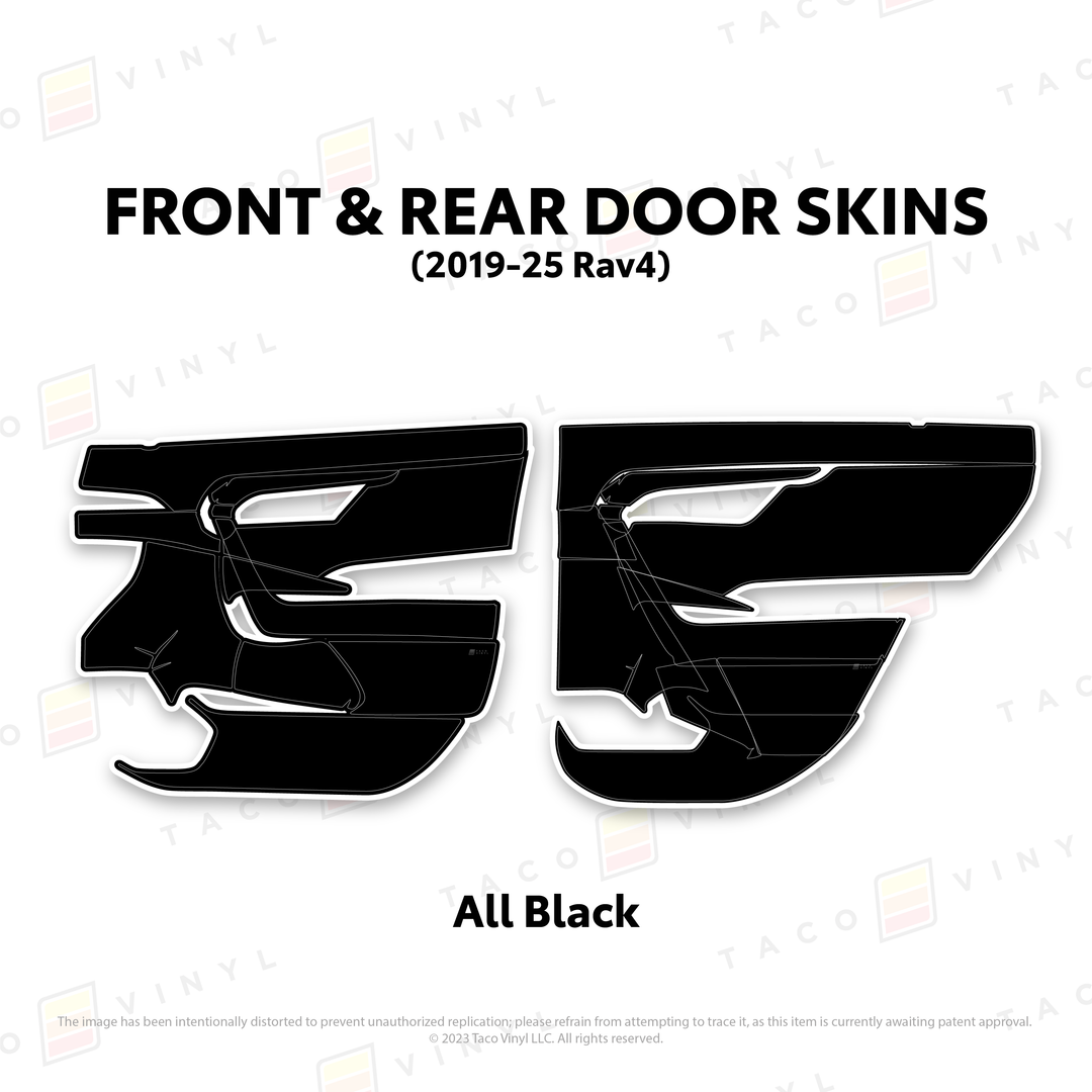 Taco Vinyl Door Skins for Rav4 (2019-2025)