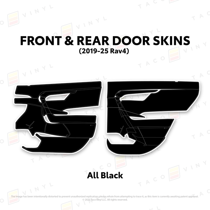 Taco Vinyl Door Skins for Rav4 (2019-2025)