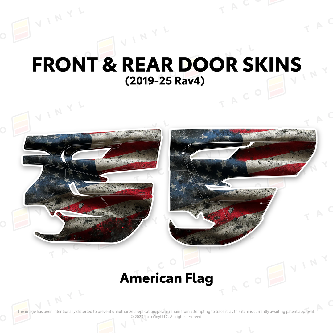 Taco Vinyl Door Skins for Rav4 (2019-2025)