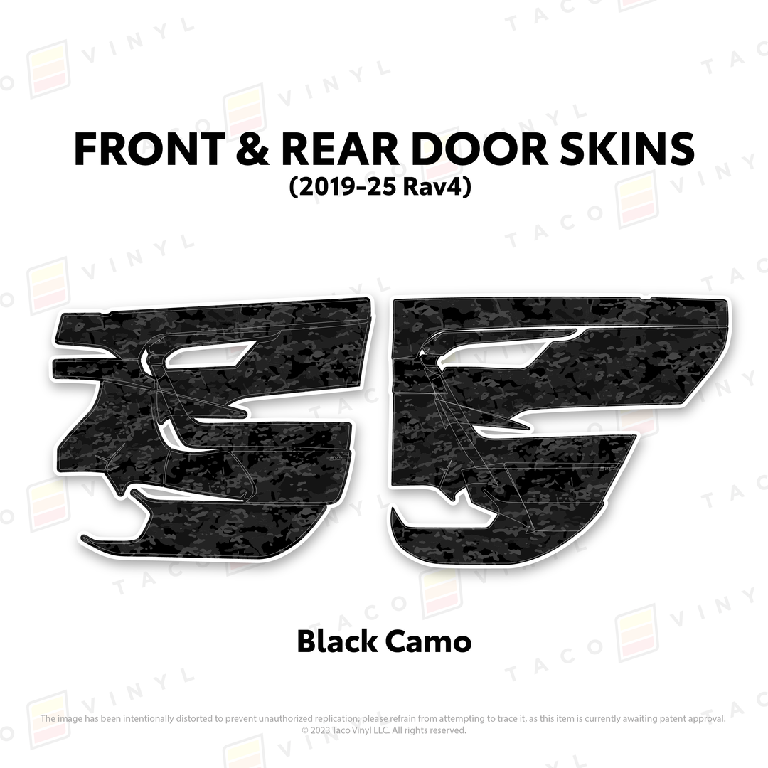 Taco Vinyl Door Skins for Rav4 (2019-2025)