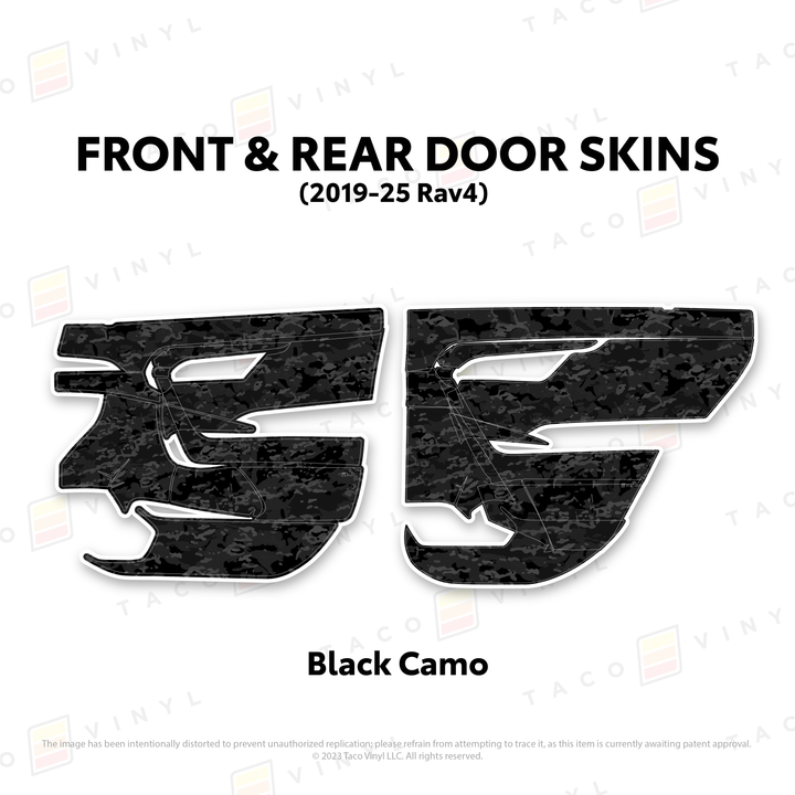 Taco Vinyl Door Skins for Rav4 (2019-2025)