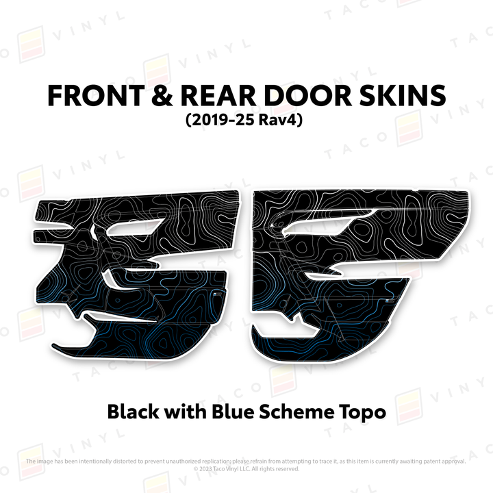 Taco Vinyl Door Skins for Rav4 (2019-2025)