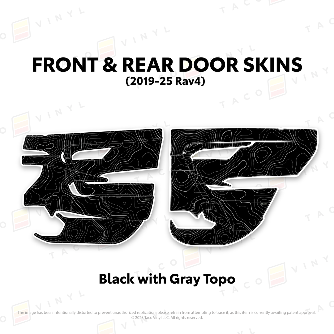 Taco Vinyl Door Skins for Rav4 (2019-2025)