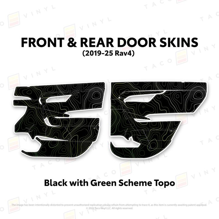 Taco Vinyl Door Skins for Rav4 (2019-2025)
