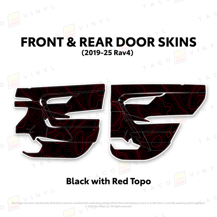 Taco Vinyl Door Skins for Rav4 (2019-2025)