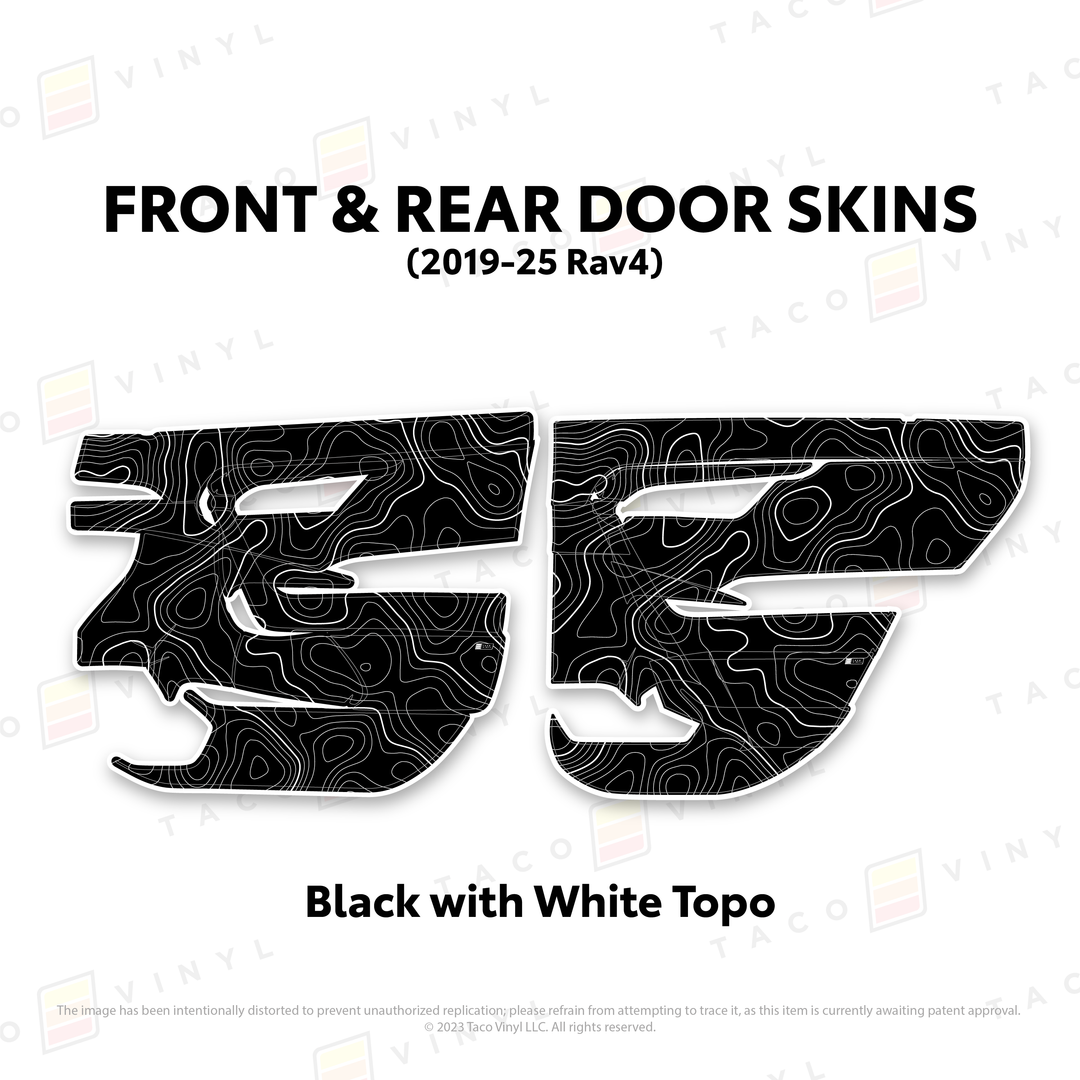 Taco Vinyl Door Skins for Rav4 (2019-2025)