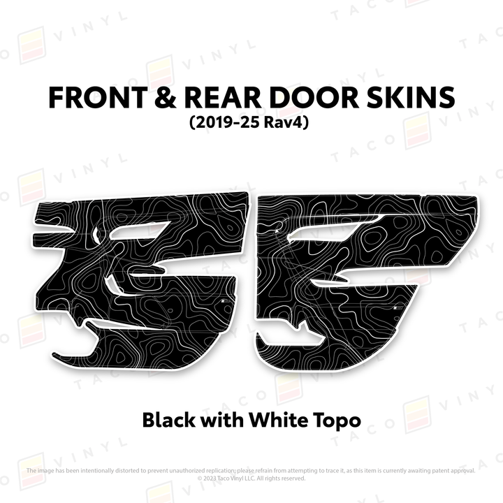 Taco Vinyl Door Skins for Rav4 (2019-2025)