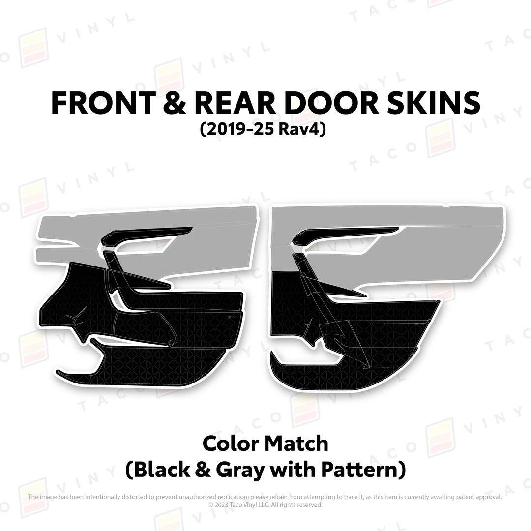 Taco Vinyl Door Skins for Rav4 (2019-2025)