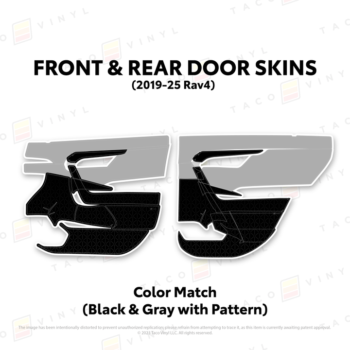 Taco Vinyl Door Skins for Rav4 (2019-2025)