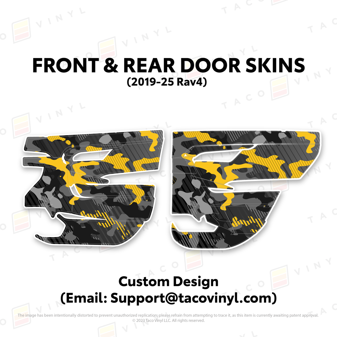 Taco Vinyl Door Skins for Rav4 (2019-2025)