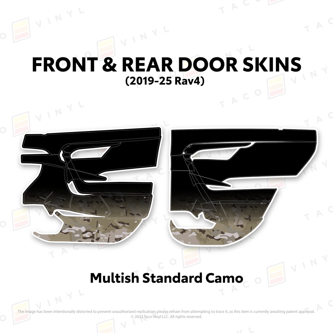 Taco Vinyl Door Skins for Rav4 (2019-2025)