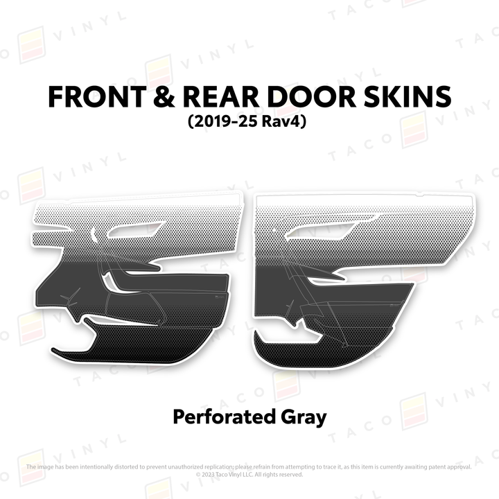 Taco Vinyl Door Skins for Rav4 (2019-2025)