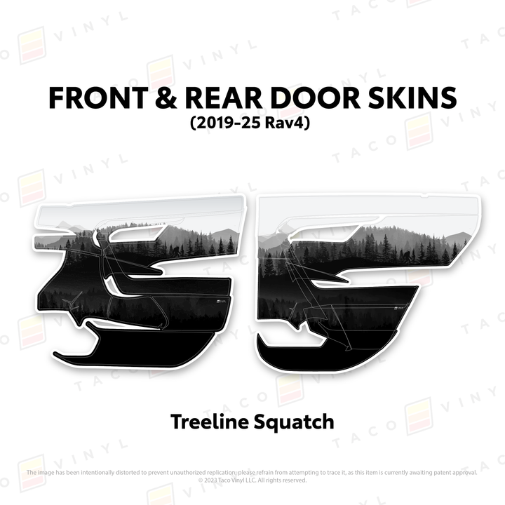 Taco Vinyl Door Skins for Rav4 (2019-2025)