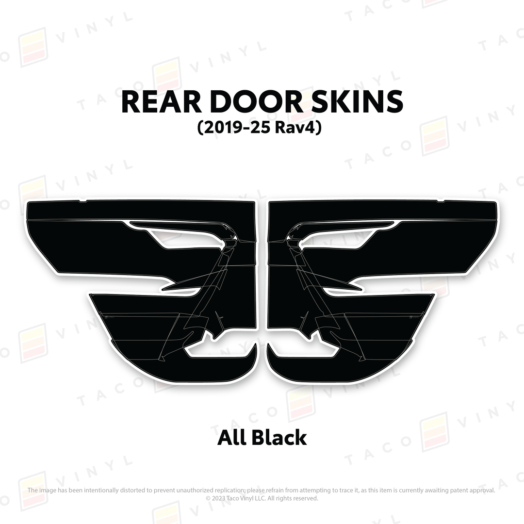 Taco Vinyl Door Skins for Rav4 (2019-2025)