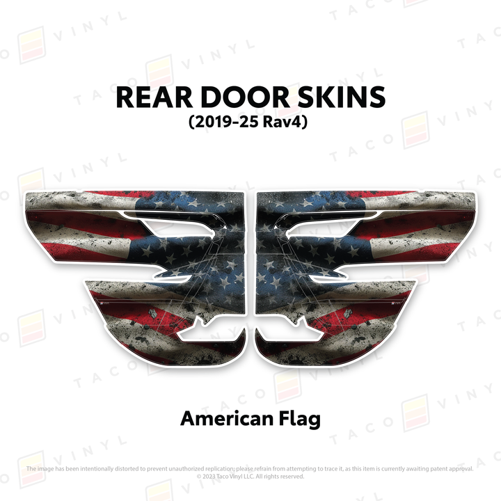 Taco Vinyl Door Skins for Rav4 (2019-2025)