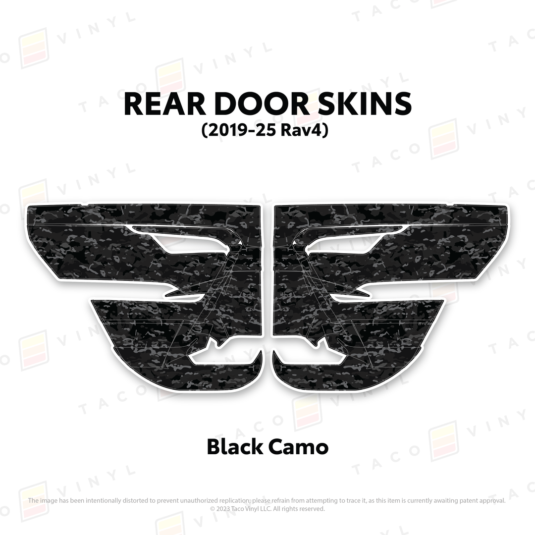 Taco Vinyl Door Skins for Rav4 (2019-2025)
