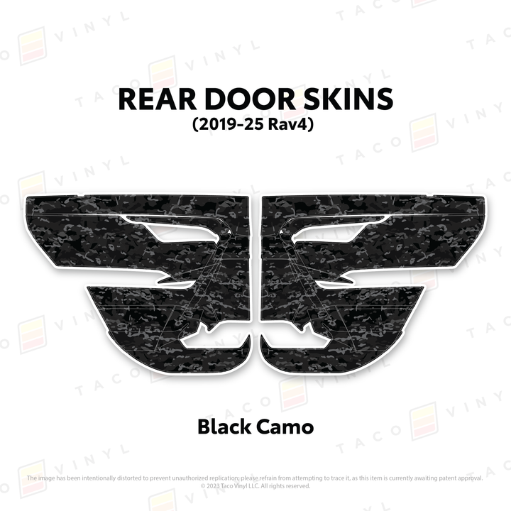 Taco Vinyl Door Skins for Rav4 (2019-2025)