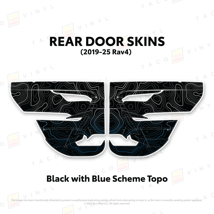Taco Vinyl Door Skins for Rav4 (2019-2025)