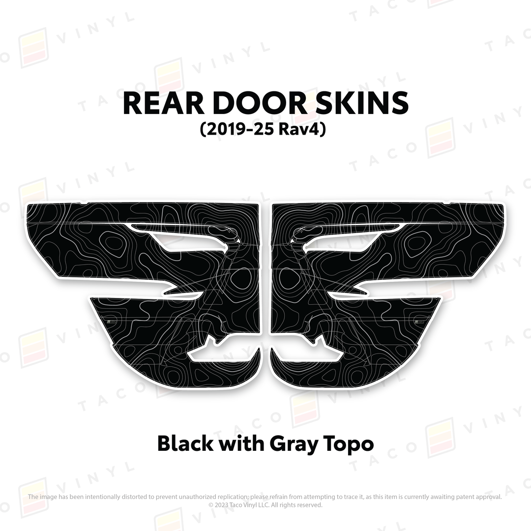 Taco Vinyl Door Skins for Rav4 (2019-2025)