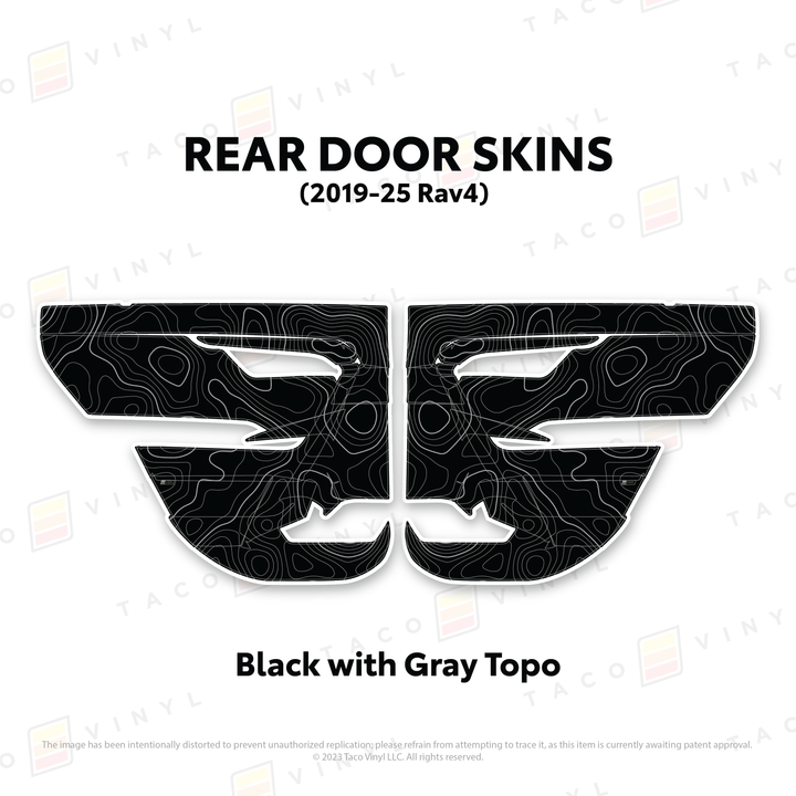 Taco Vinyl Door Skins for Rav4 (2019-2025)