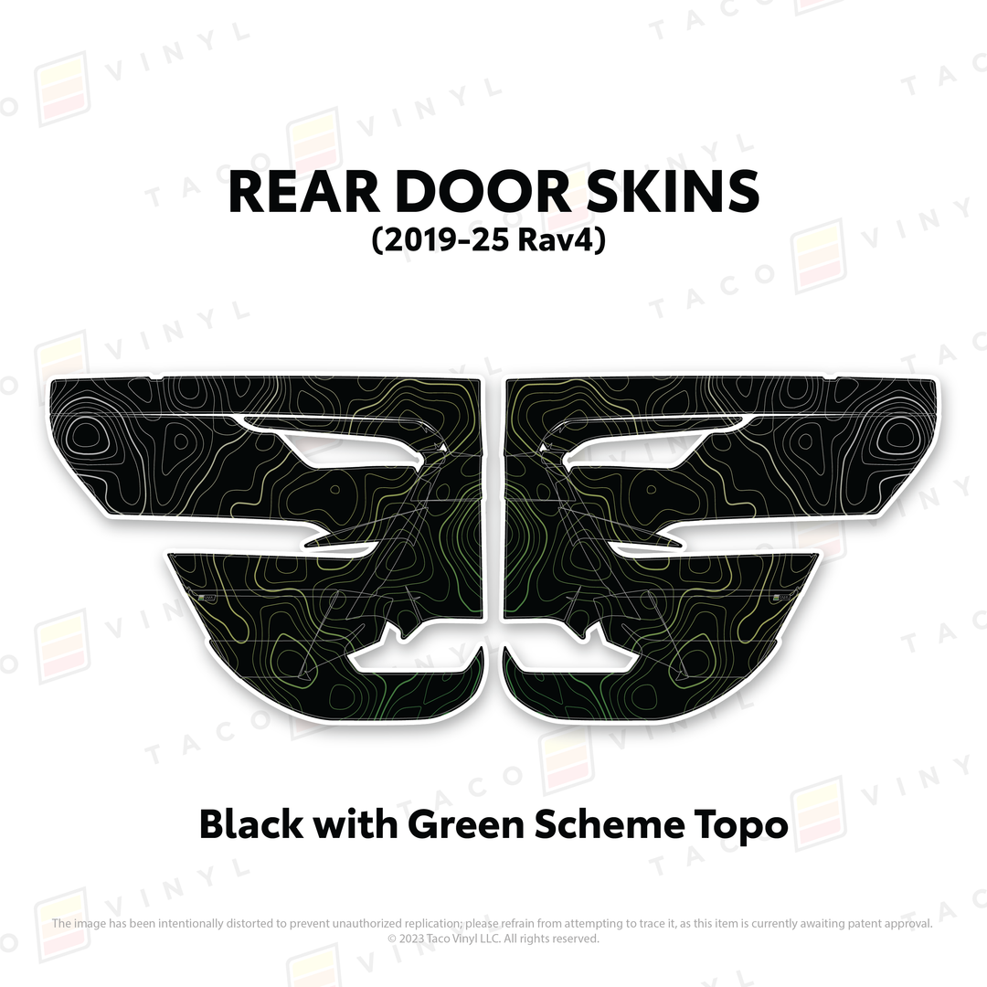 Taco Vinyl Door Skins for Rav4 (2019-2025)
