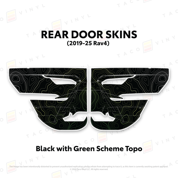 Taco Vinyl Door Skins for Rav4 (2019-2025)