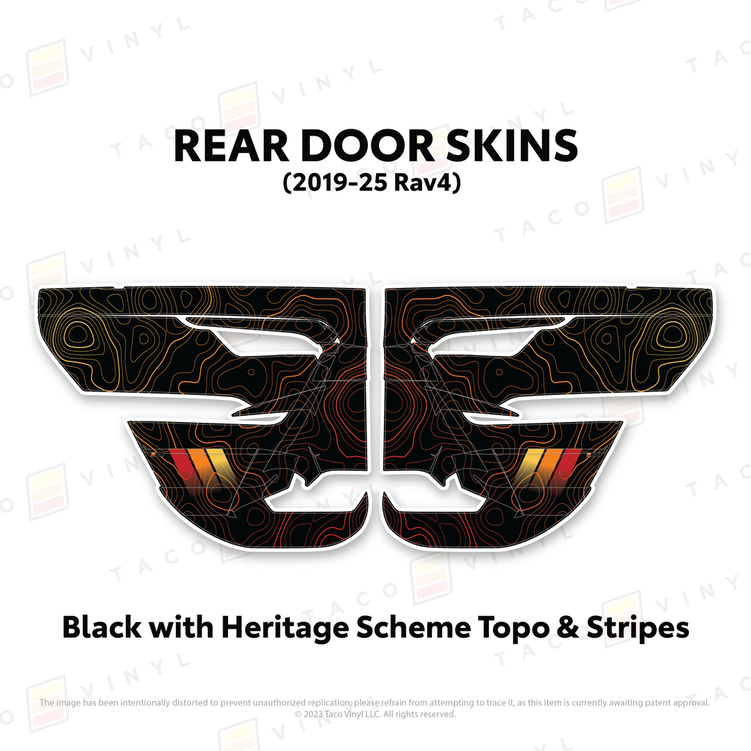 Taco Vinyl Door Skins for Rav4 (2019-2025)