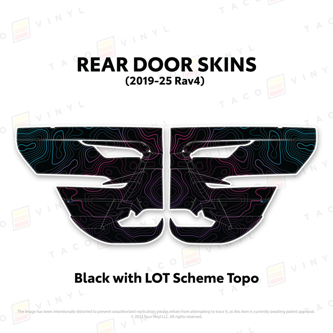 Taco Vinyl Door Skins for Rav4 (2019-2025)