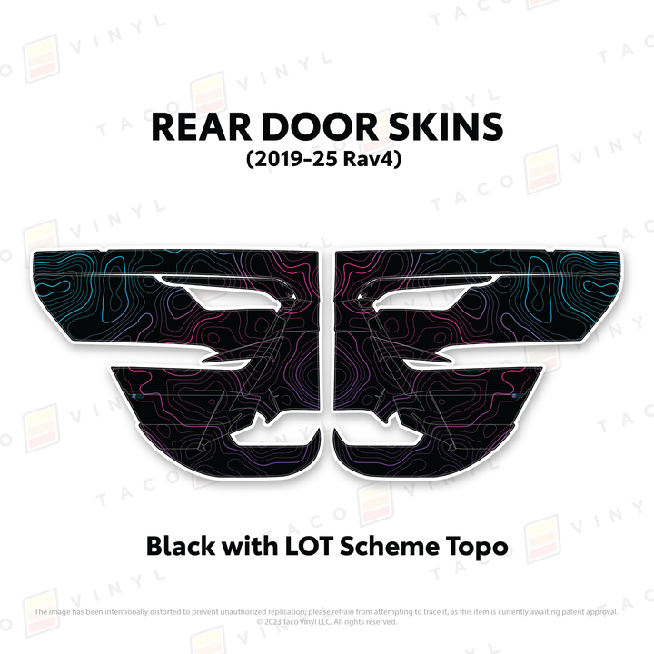 Taco Vinyl Door Skins for Rav4 (2019-2025)