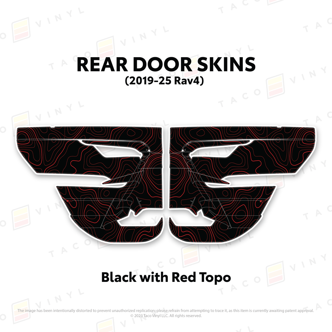 Taco Vinyl Door Skins for Rav4 (2019-2025)