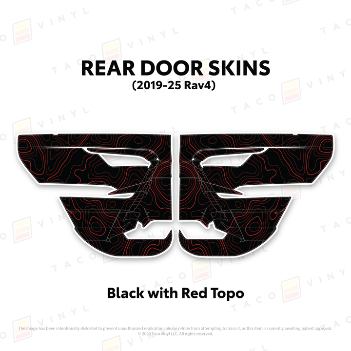 Taco Vinyl Door Skins for Rav4 (2019-2025)